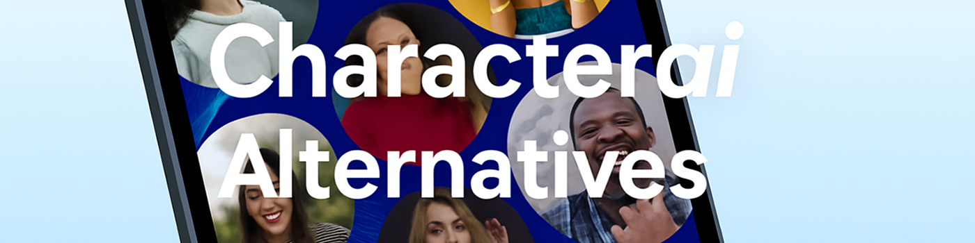 Character.AI替代品对比图，展示8款最佳AI聊天工具
