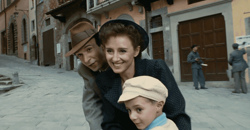 美丽人生电影剧照 - 父子之间的温情与坚强