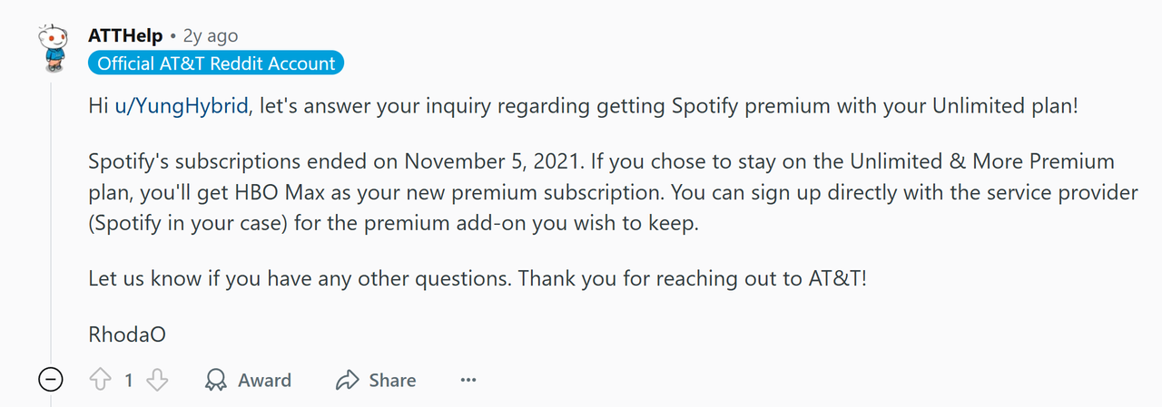 AT&T运营商捆绑套餐示例