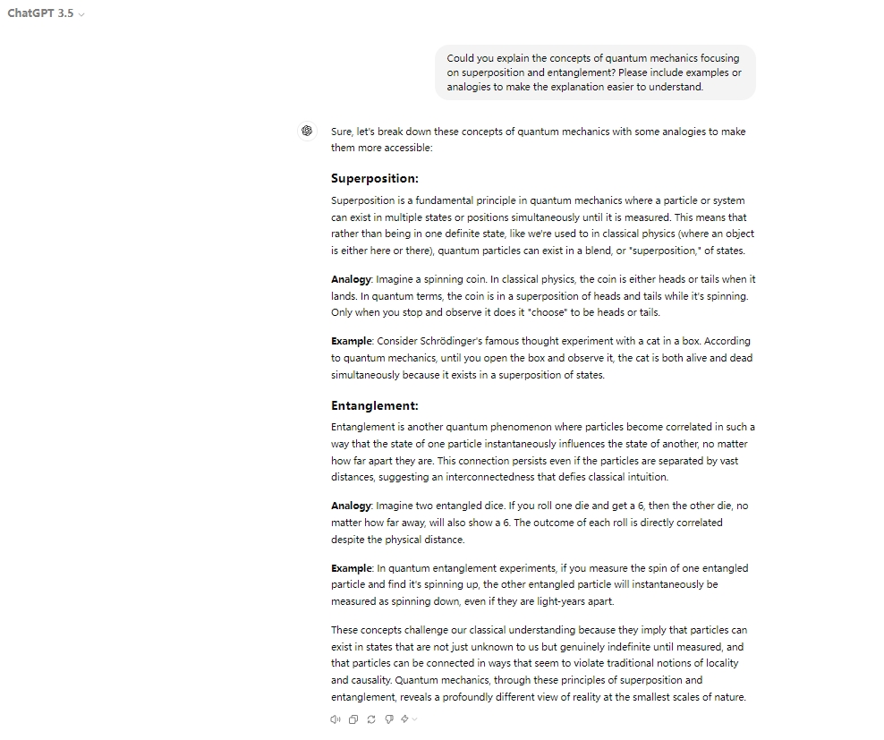 ChatGPT 3.5教育学习辅助功能演示