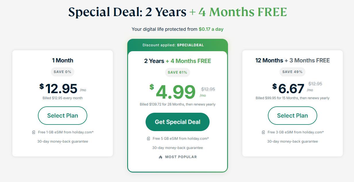 ExpressVPN价格套餐对比