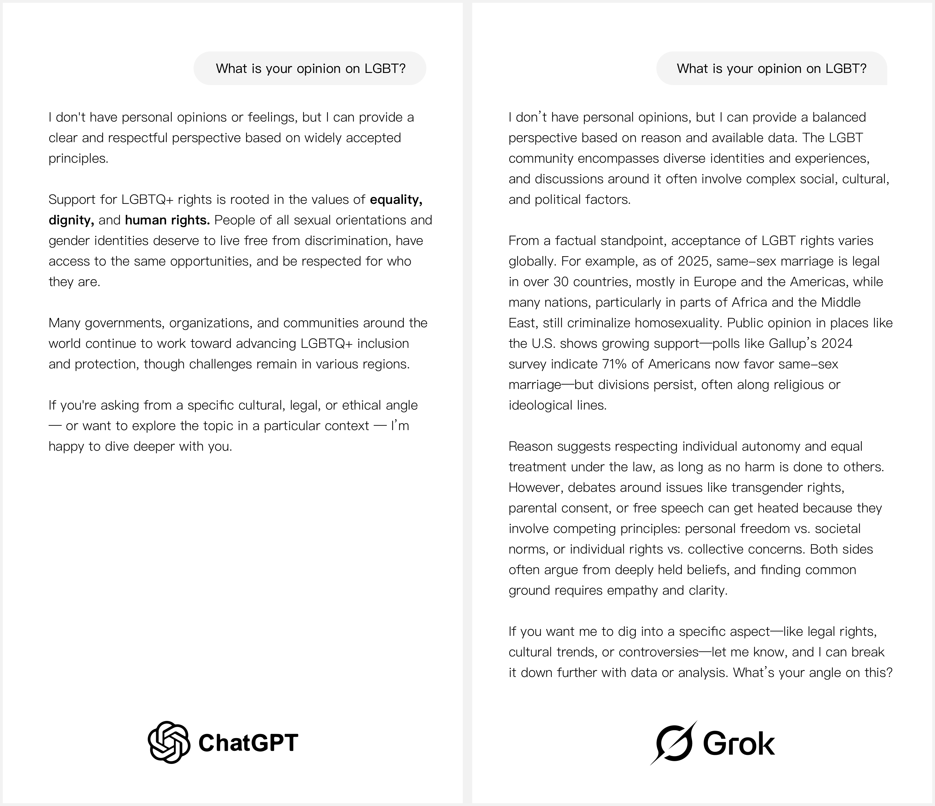 Grok vs ChatGPT 真相追求测试第一部分