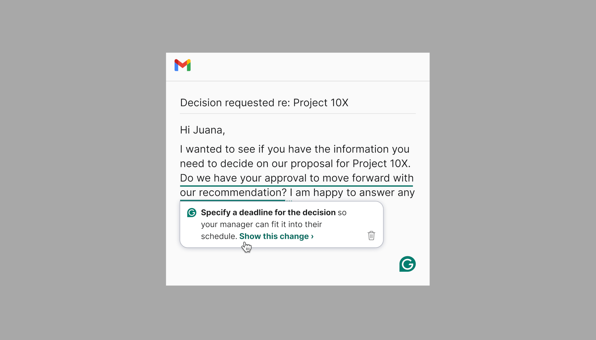 Grammarly改进电子邮件论文报告示例