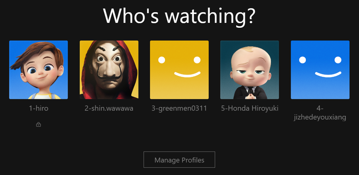 管理个人资料按钮位置示意