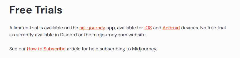 MidJourney官方声明 - 免费试用已取消