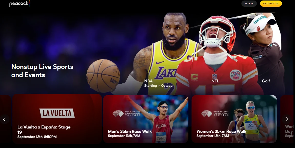 Peacock TV体育赛事直播：NFL、英超联赛、WWE、奥运会等独家体育内容