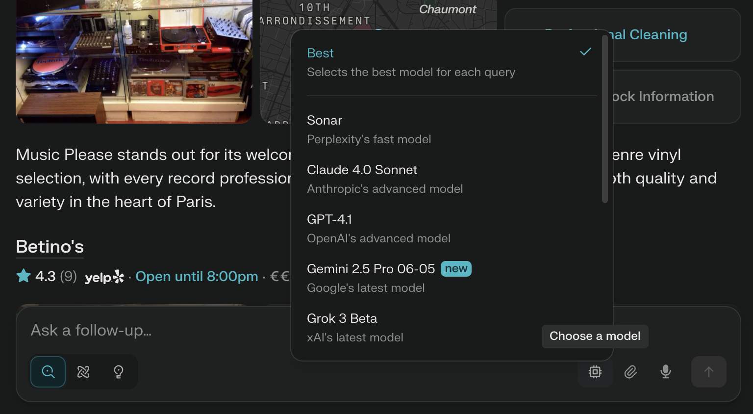 Perplexity Pro 专业模式功能展示