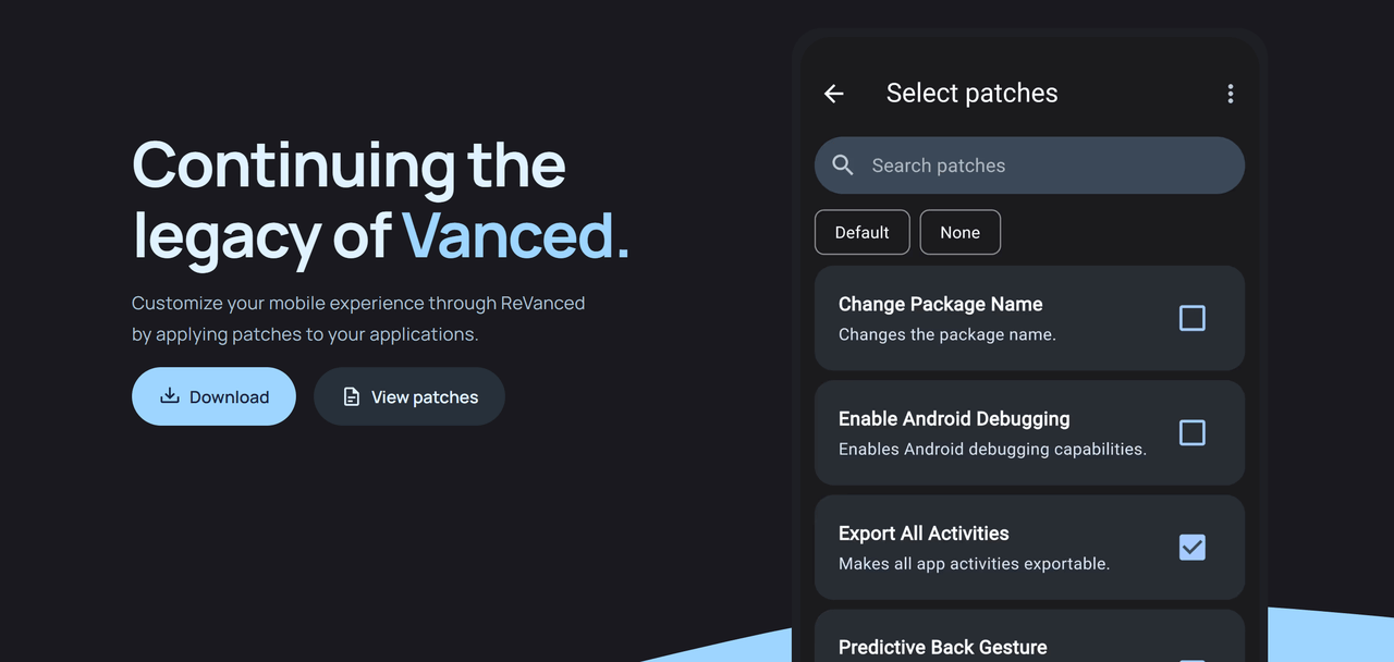 ReVanced应用界面