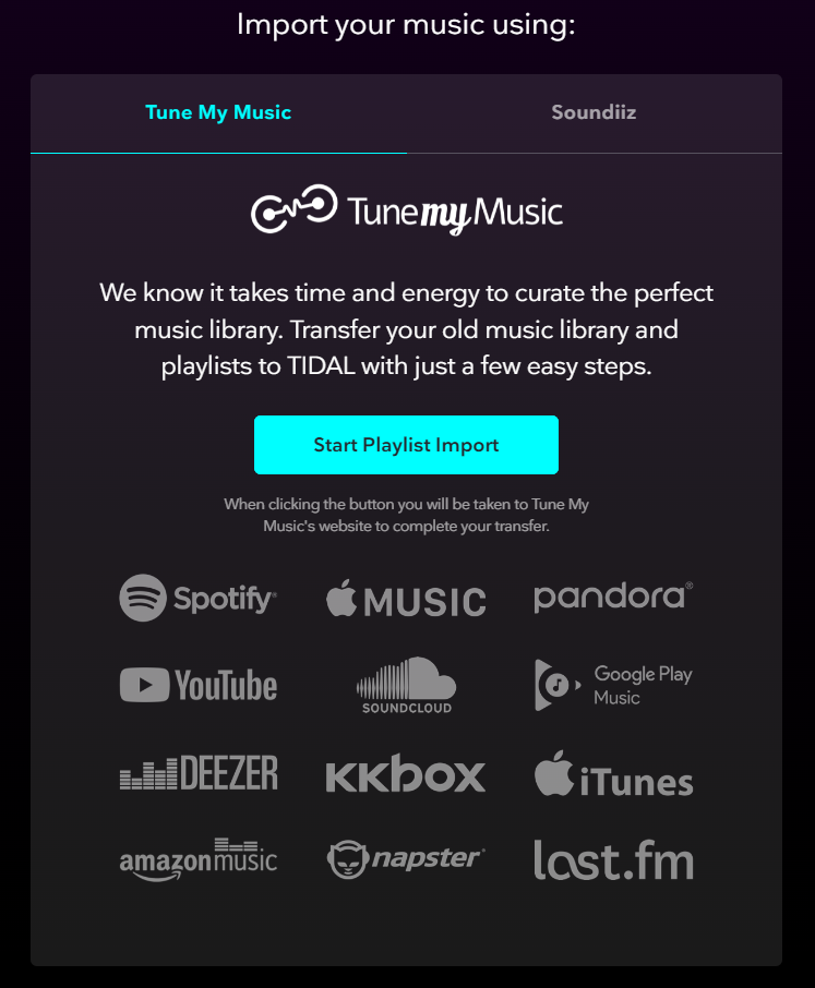 如何从Spotify转移播放列表到Tidal