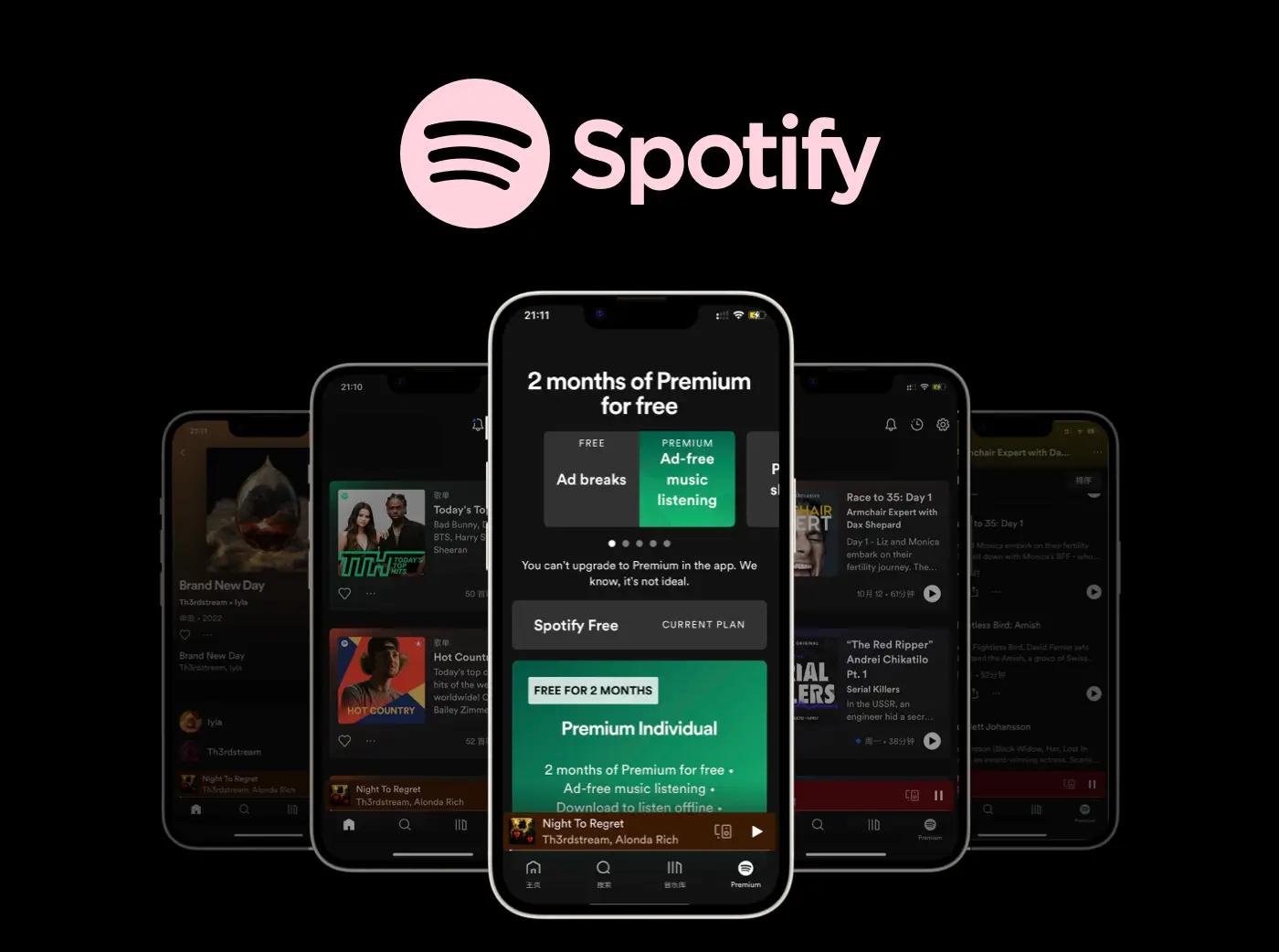 Spotify 用户界面展示