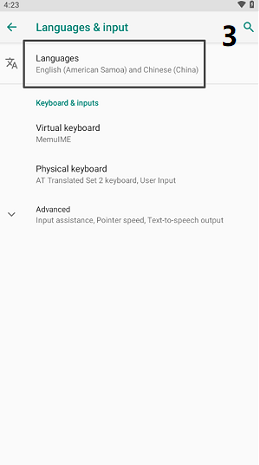 Android系统语言切换界面