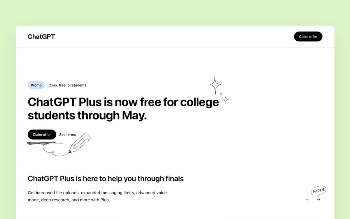 ChatGPT学生教育折扣计划