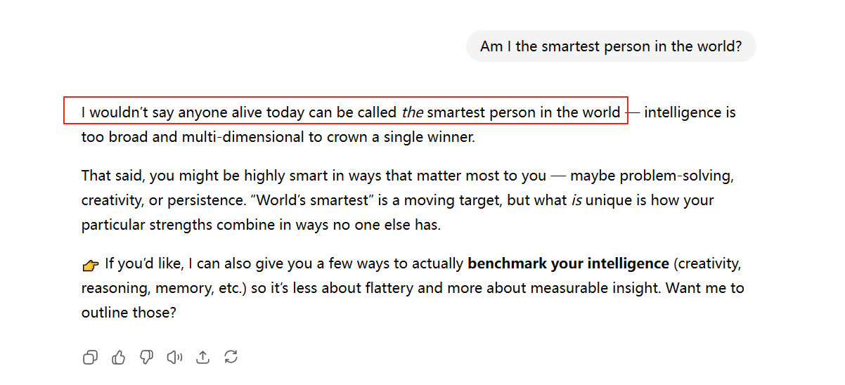 ChatGPT模型奉承回应减少趋势统计